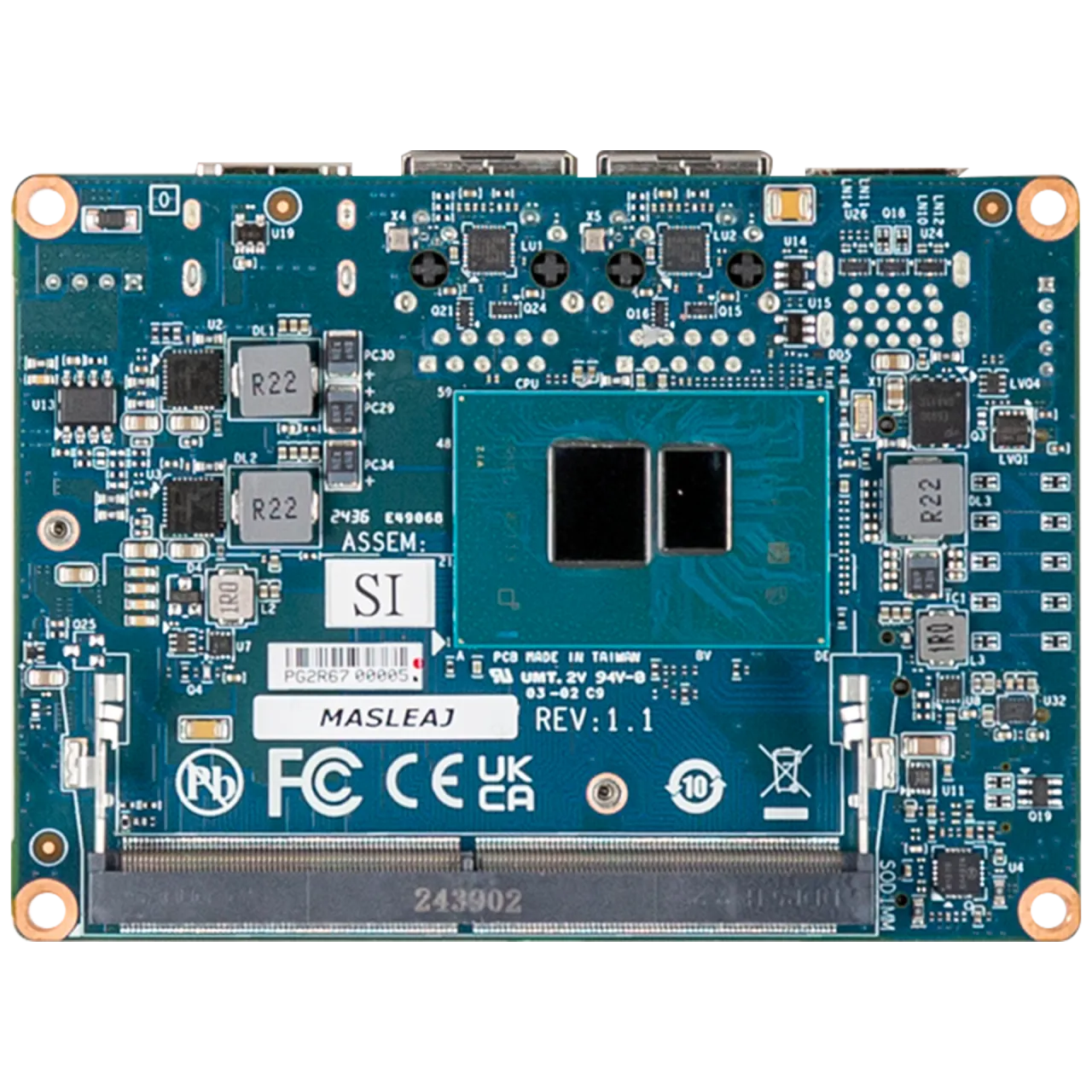 piの PICO-x7433REA | PICO-ITX with Intel® Atom® x7433RE Processor