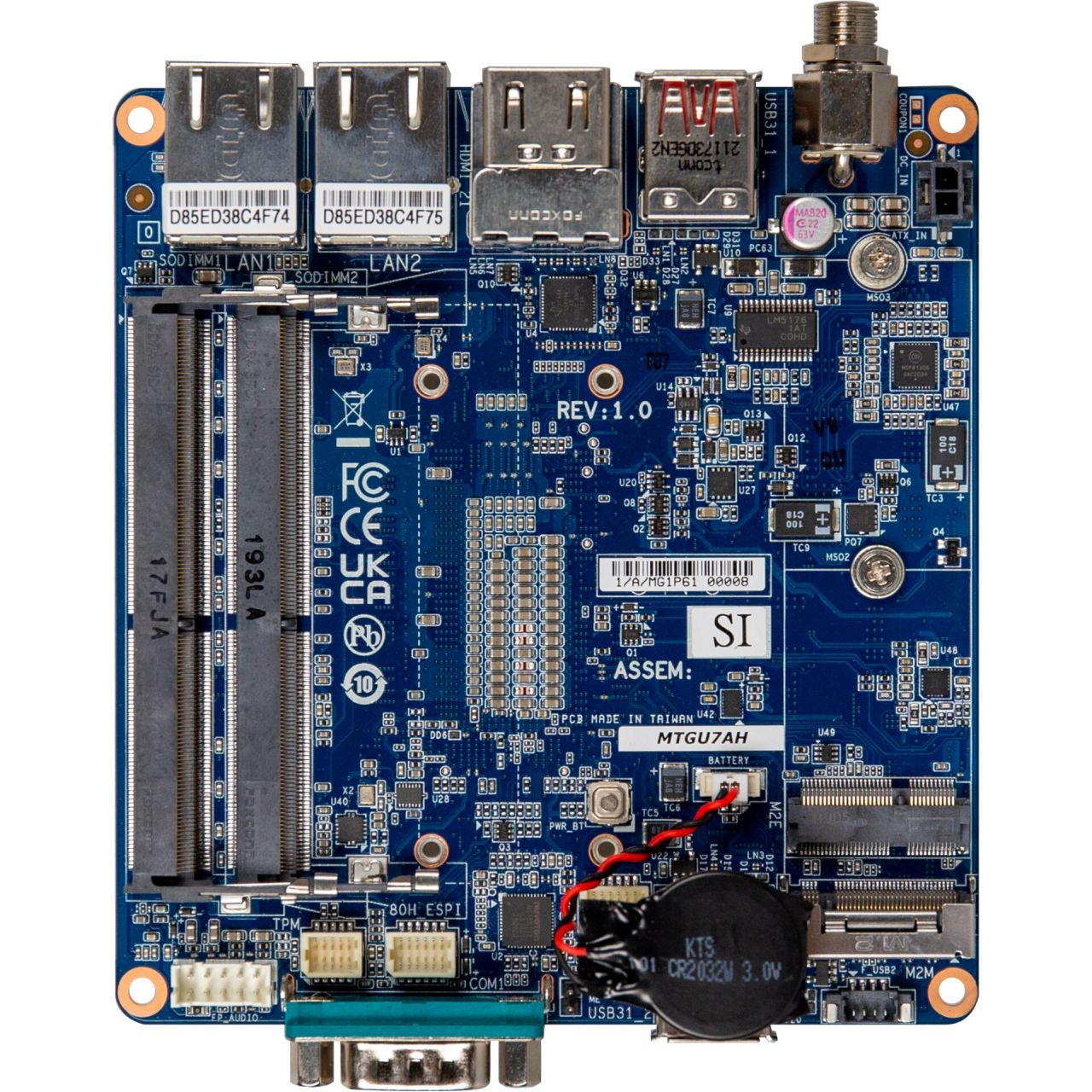 QBi-1135G7A | Embedded Compact Board with Intel® Core™ i5-1135G7