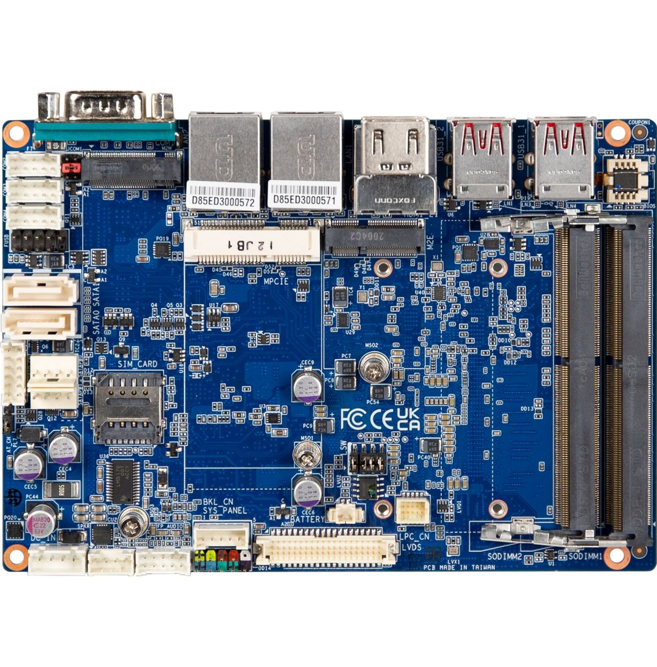 コンピュータ・IT Embedded Android QBi-8145A | Embedded Compact Board with Intel® Core™ i3-8145UE