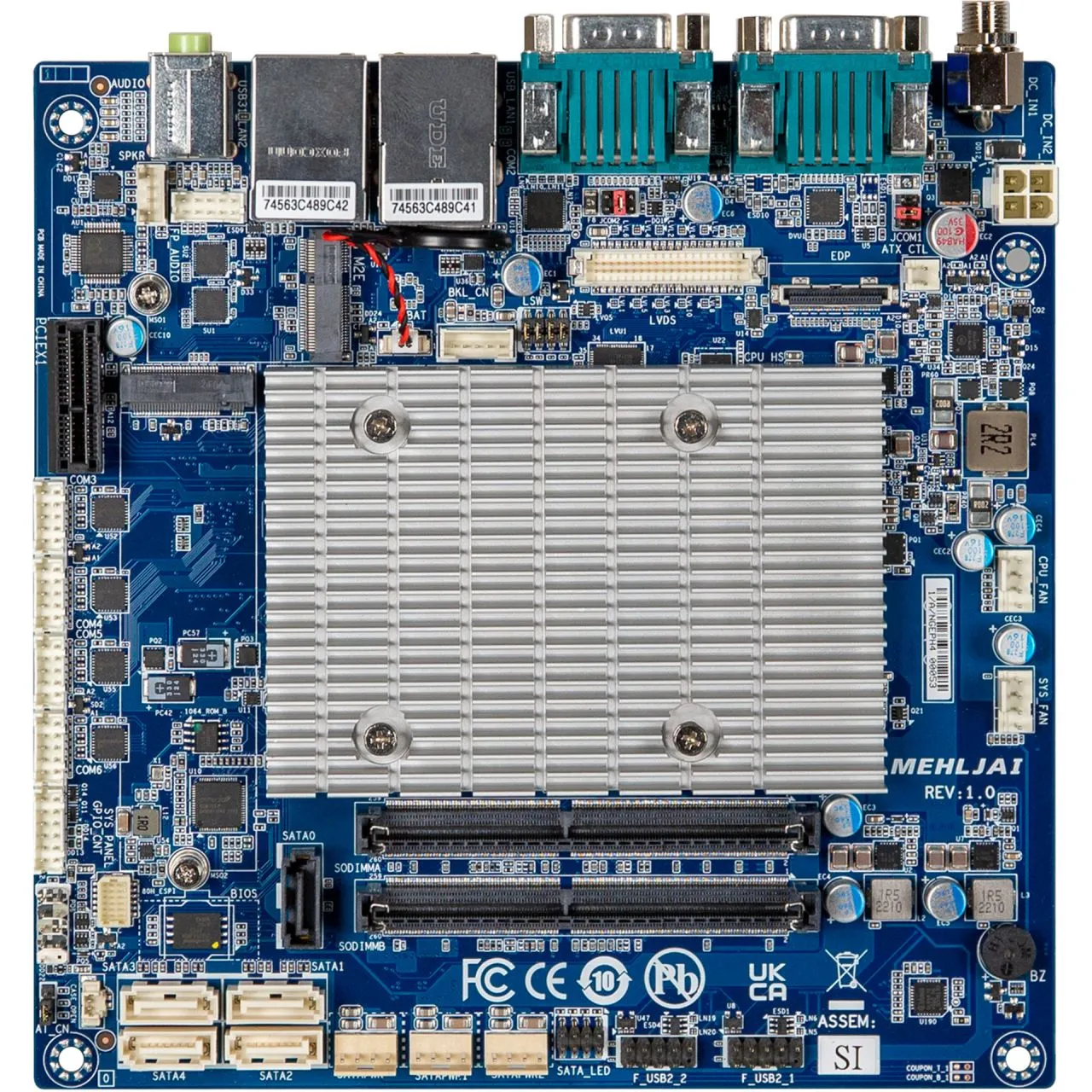 コンピュータ・IT Embedded Android mITX-6412A | Mini-ITX Embedded Motherboard with Intel® J6412 Processor